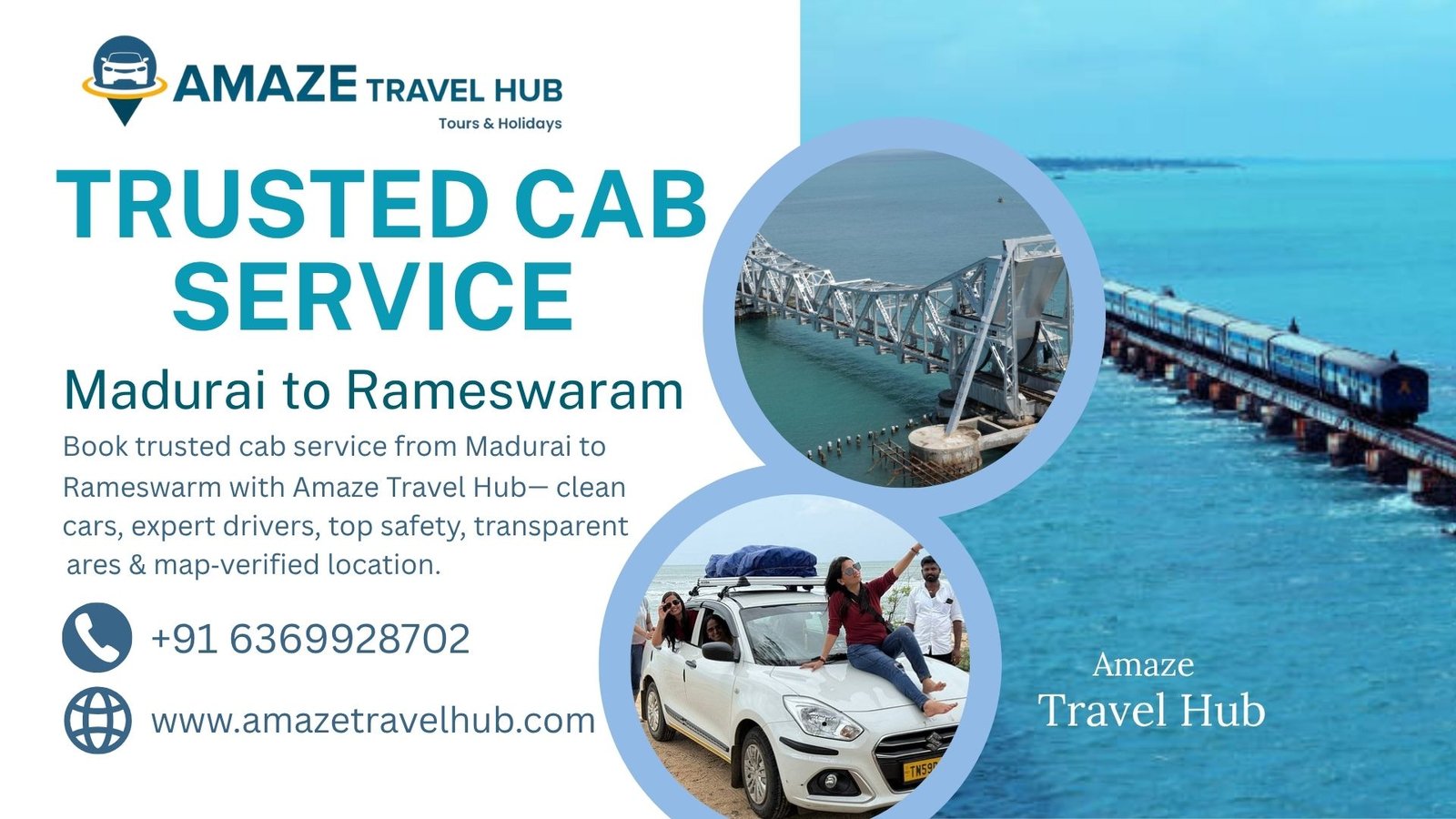 Trusted Cab Service from Madurai to Rameswarm – Choose Amaze Travel Hub